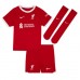 Liverpool Szoboszlai Dominik #8 Replika Babykläder Hemma matchkläder barn 2023-24 Korta ärmar (+ Korta byxor)